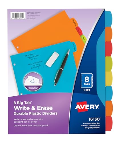 Eco-Friendly Avery Big Tab Write & Erase sturdy  Eraser