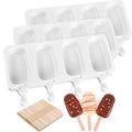 Classic Sakolla 3 Pack Large Popsicle Molds 4 Cavities Cake Collection