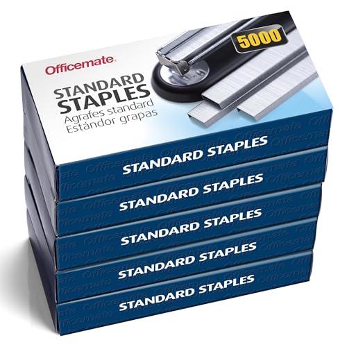 Smart Home Officemate Standard Staples, 5 Boxes General Purpose Staple, for Daily Use