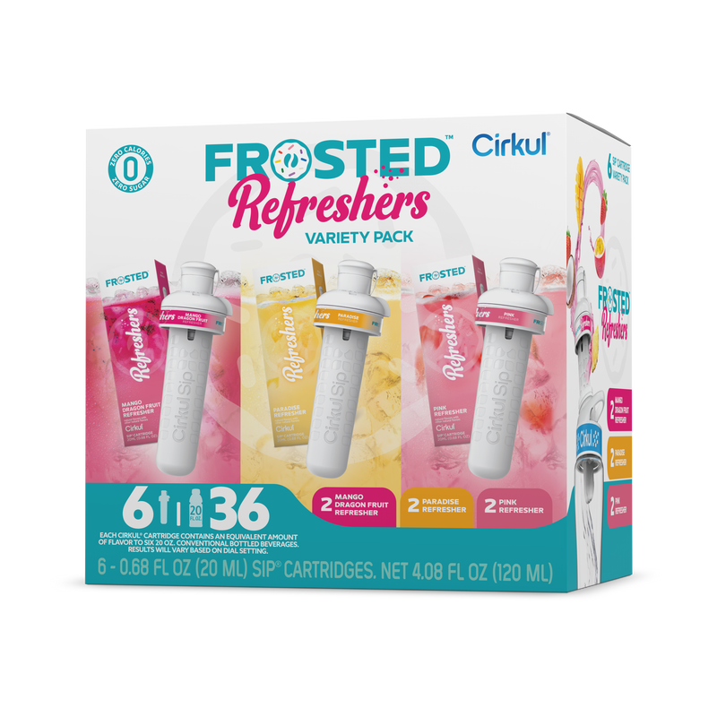 Sugar-Free Frosted Refreshers 6-Pack Variety Pack 1367 - Vitamin-Infused Natural Refreshing Flavor Core - Default Title