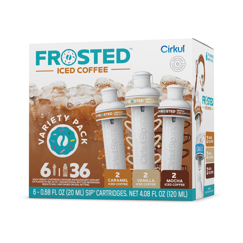 Refreshing Electrolyte Frosted Iced Coffee 6-Pack Variety Pack RAJT - Electrolyte Hydration Enhanced Taste Cartridges - Default Title