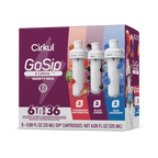 Sugar-Free GoSip 6-Pack Variety Pack CB6Q - Zero-Calorie Multi-Flavor Sip Pods for Water Bottle - Default Title