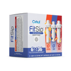 Sugar-Free FitSip 6-Pack Variety Pack HE3H - Zero-Calorie Multi-Flavor Sip Pods for Water Bottle Detail