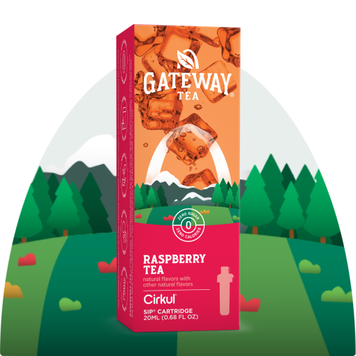 Vitamin-Infused Gateway Raspberry Tea TVCT - Zero-Calorie Multi-Flavor Sip Pods for Water Bottle - Default Title