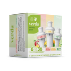 Natural Fruit Flavored Verda 6-Pack Variety Pack CT2I - Electrolyte Hydration Enhanced Taste Cartridges Detail